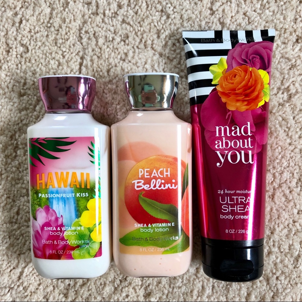 Bath and Body Works lotions